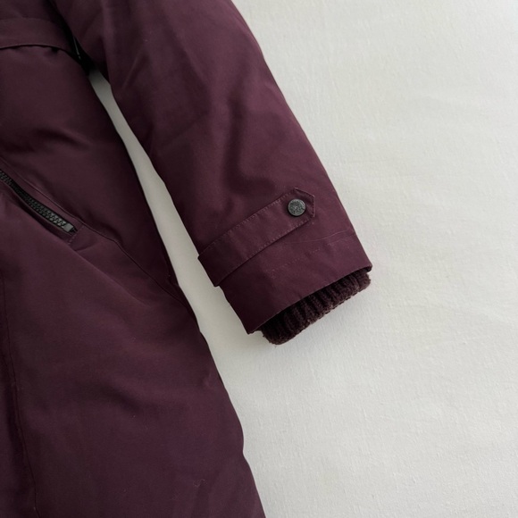 Vince Camuto Maroon Winter Jacket with Faux Fur Hood Size Medium - Picture 7 of 10
